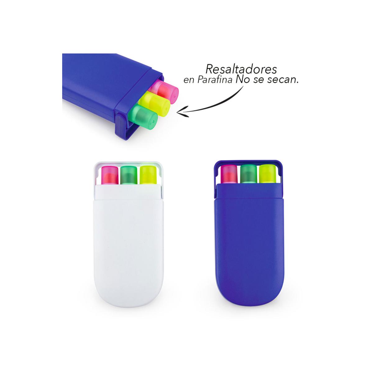 Set Resaltadores Stand en parafina No se secan