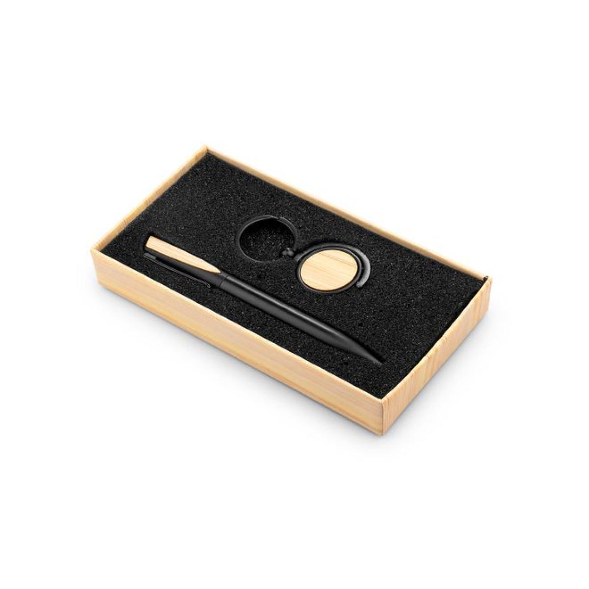 Set Ejecutivo Lexie Incluye Llavero y Esfero en Bambú