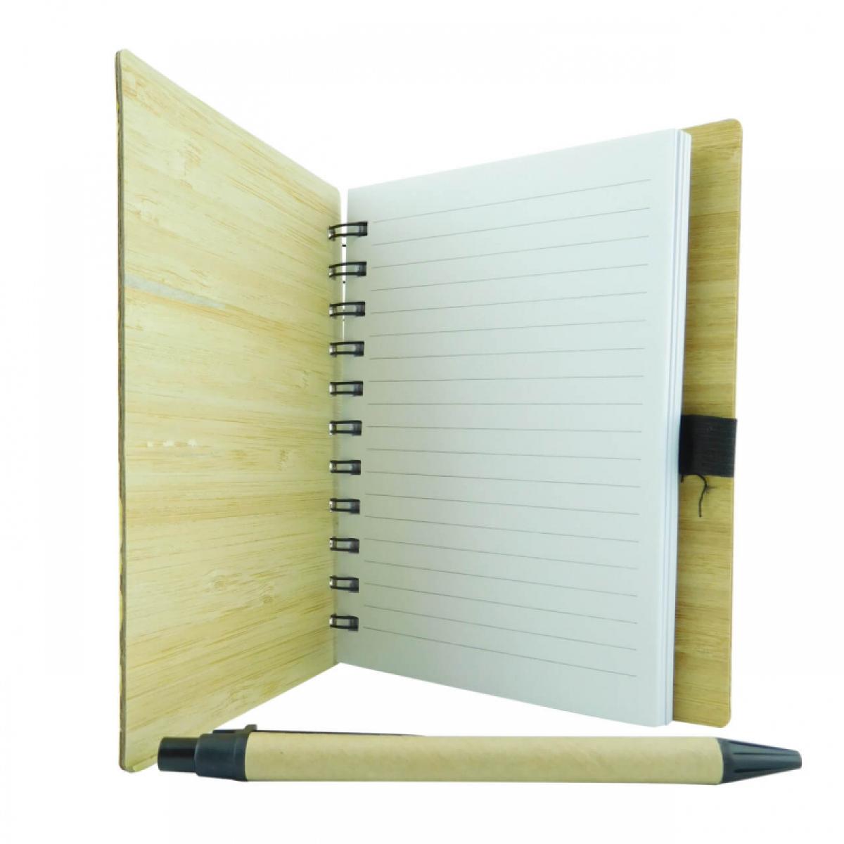 Libreta Bambú Hoja Rayada