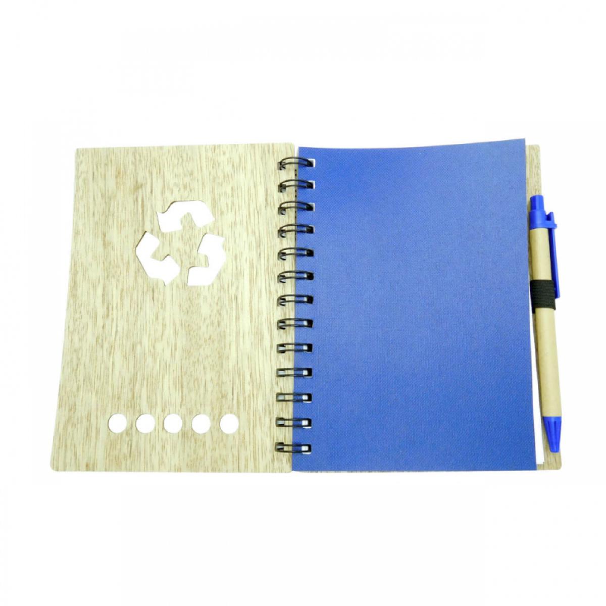 Libreta Ecológica Madera 70 Hojas blancas Rayadas