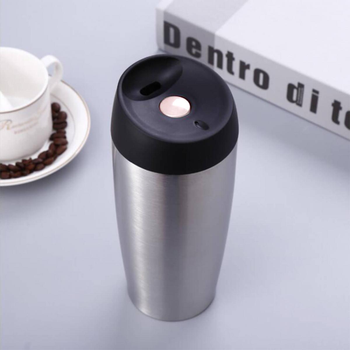 Vaso Termo Tapa Con Botón Automático