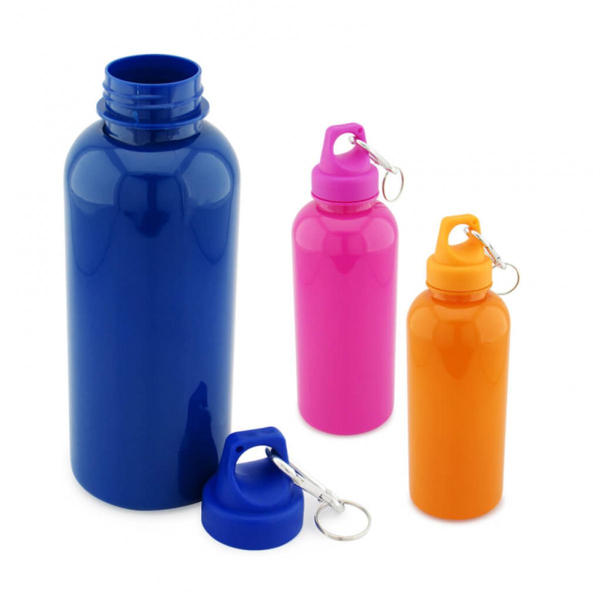 Botella Botilito Plastico Neon con Broche