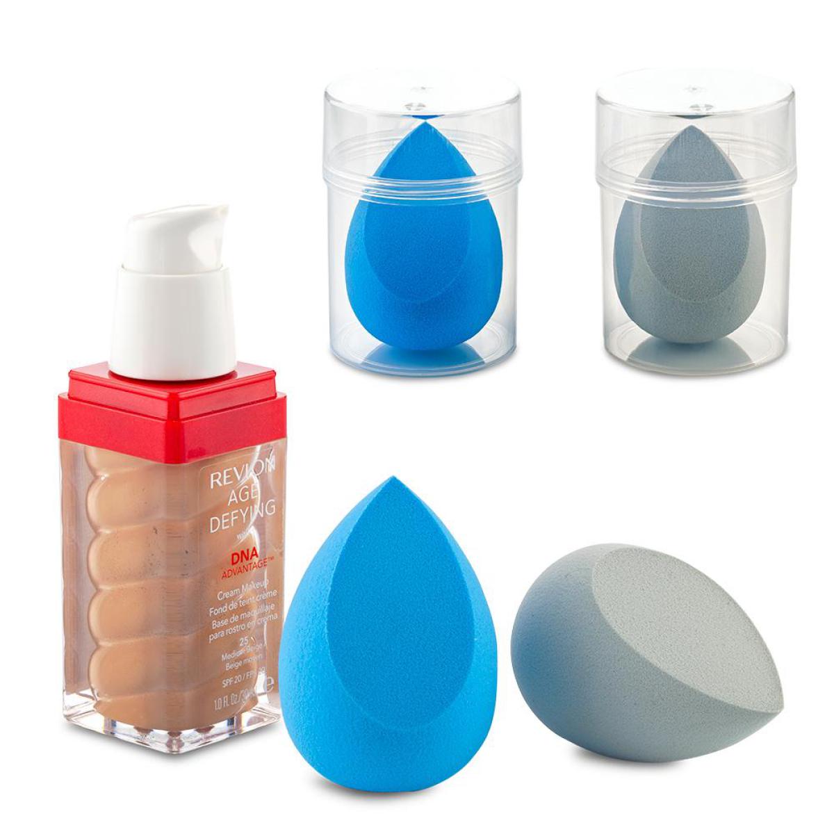 Esponja PU Para Maquillaje Drop con Estuche