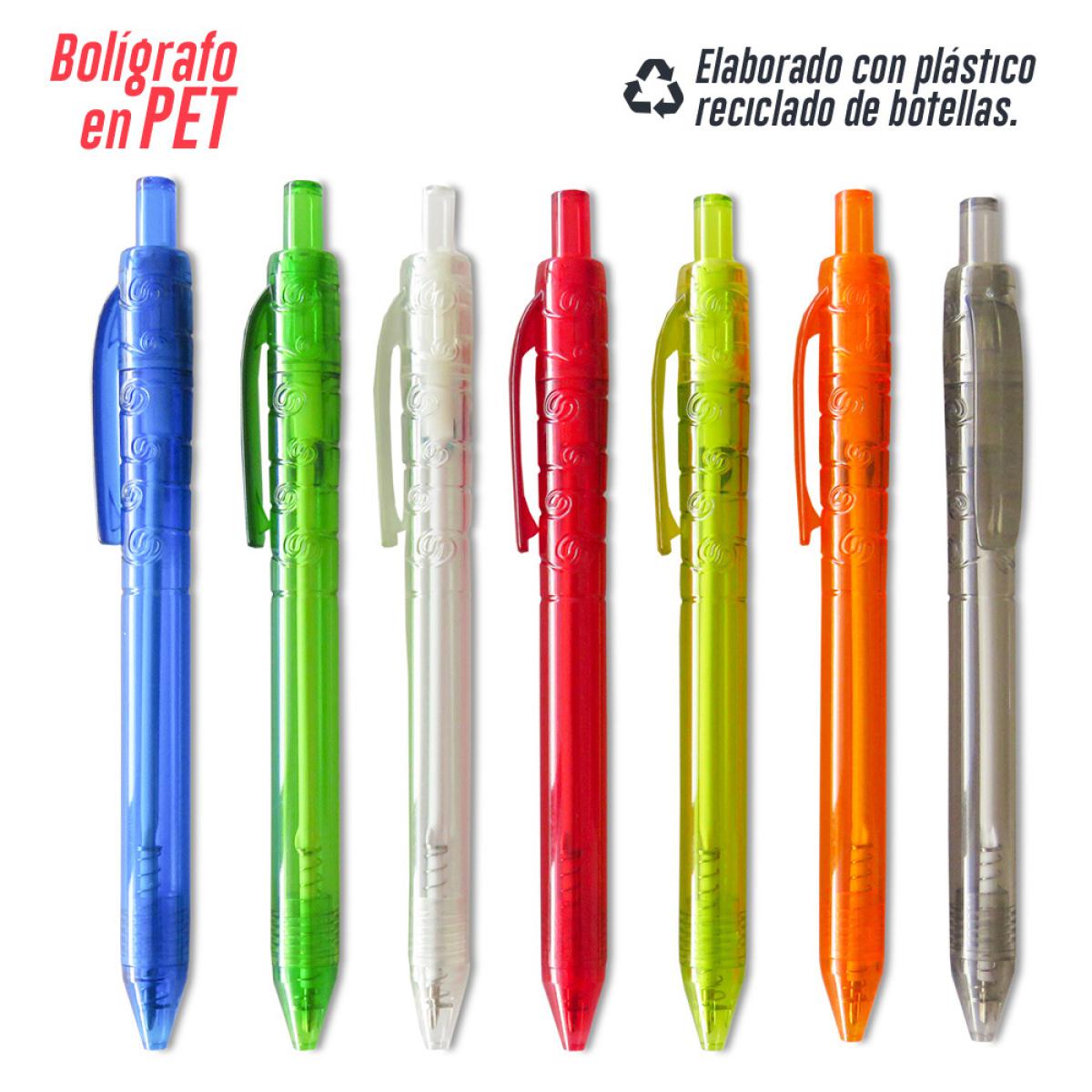 Esfero Boligrafo ECO PET Plastico Reciclado