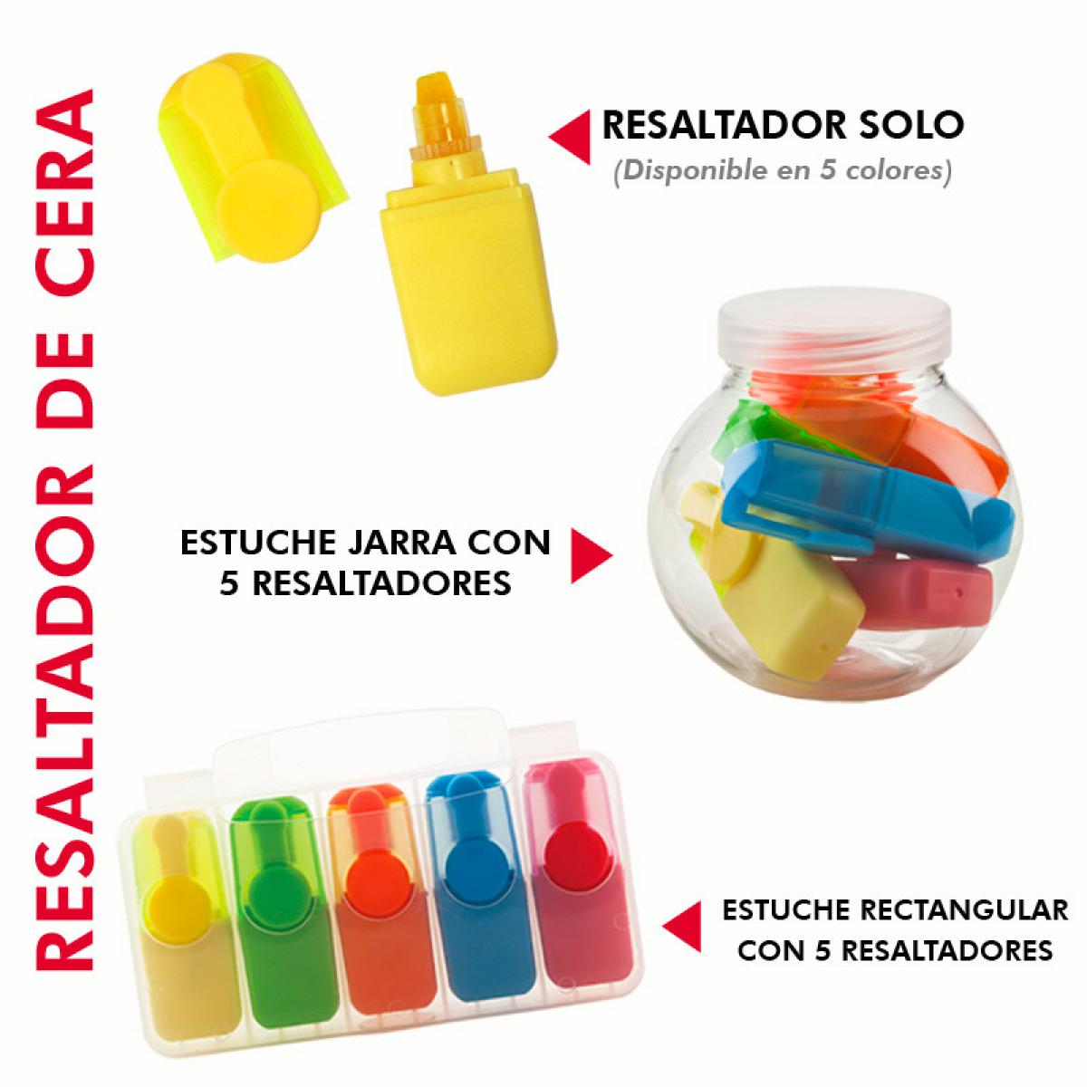 Mini Resaltador De Cera en Plastico No Se Seca