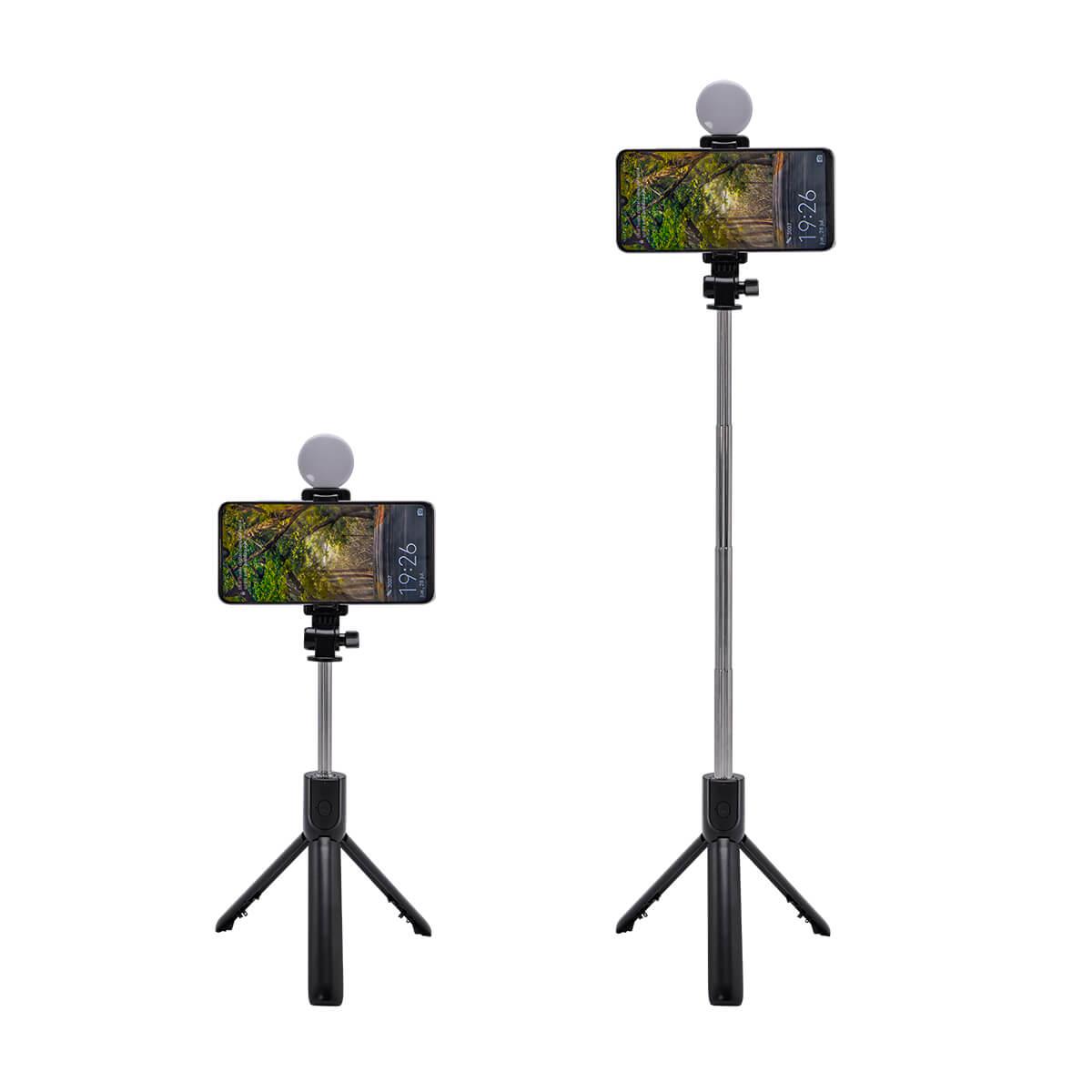 Selfie Stick Tripie Lite Bluetooth LED desmontable