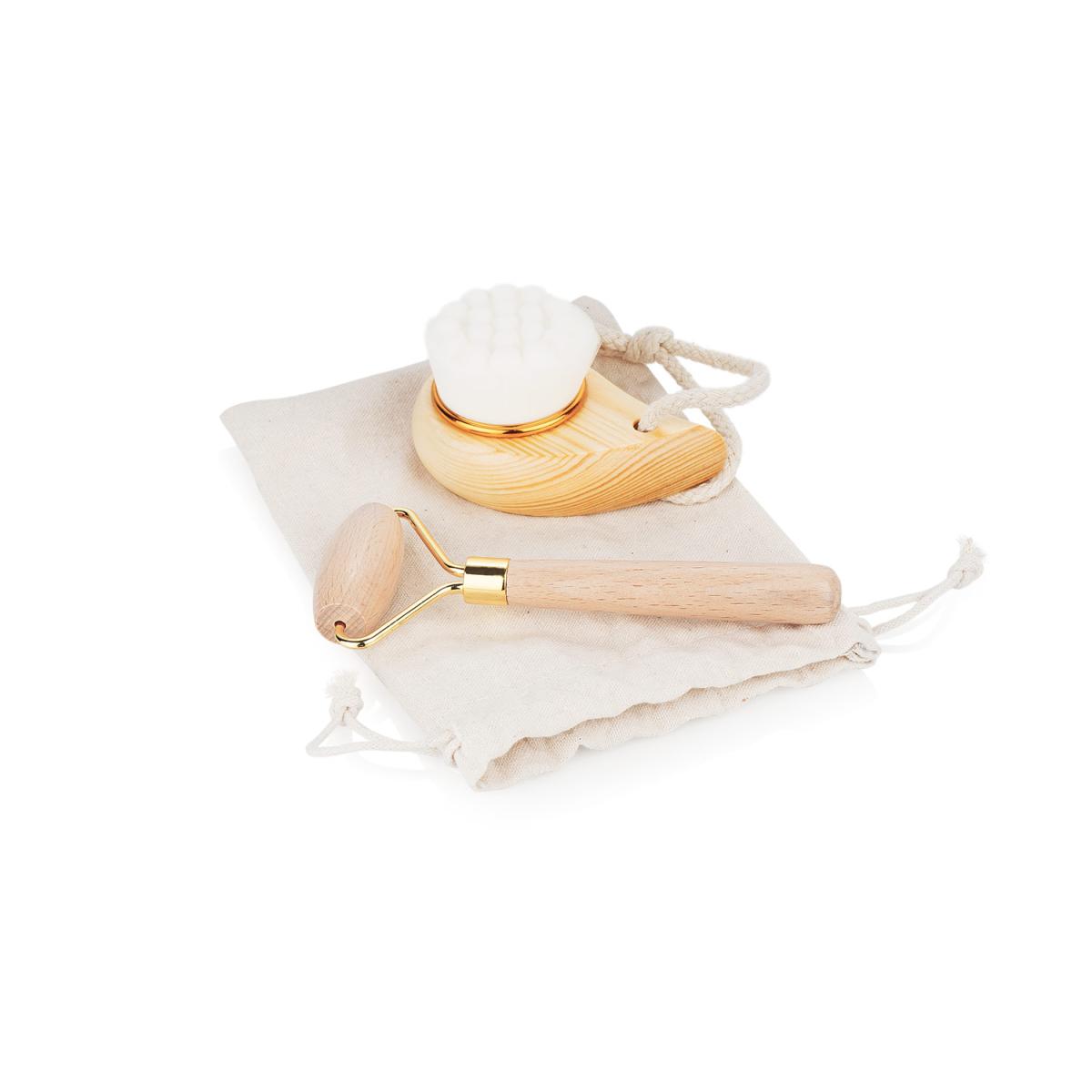 Set limpieza facial Bambú Bolsa En Algodón