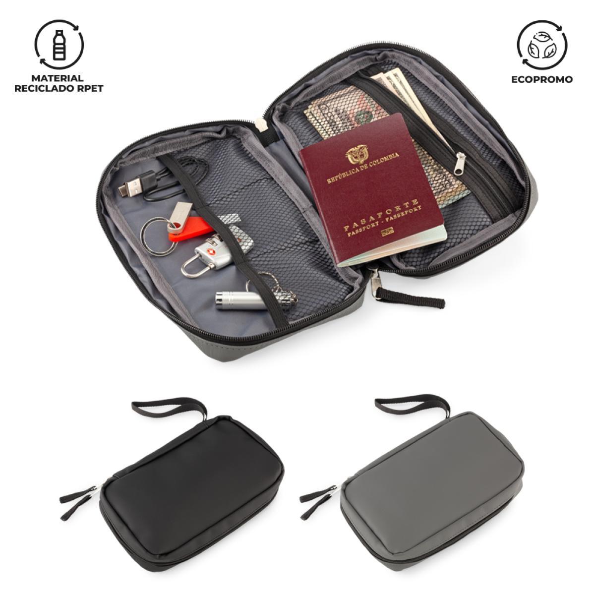 Portadocumentos de Viajes y de Cables Neox Rpet