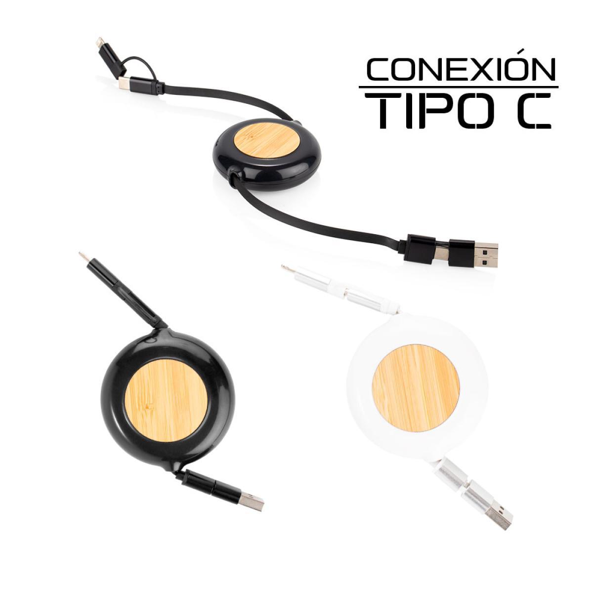 Set de Cables Chop Retráctil con Doble Entrada