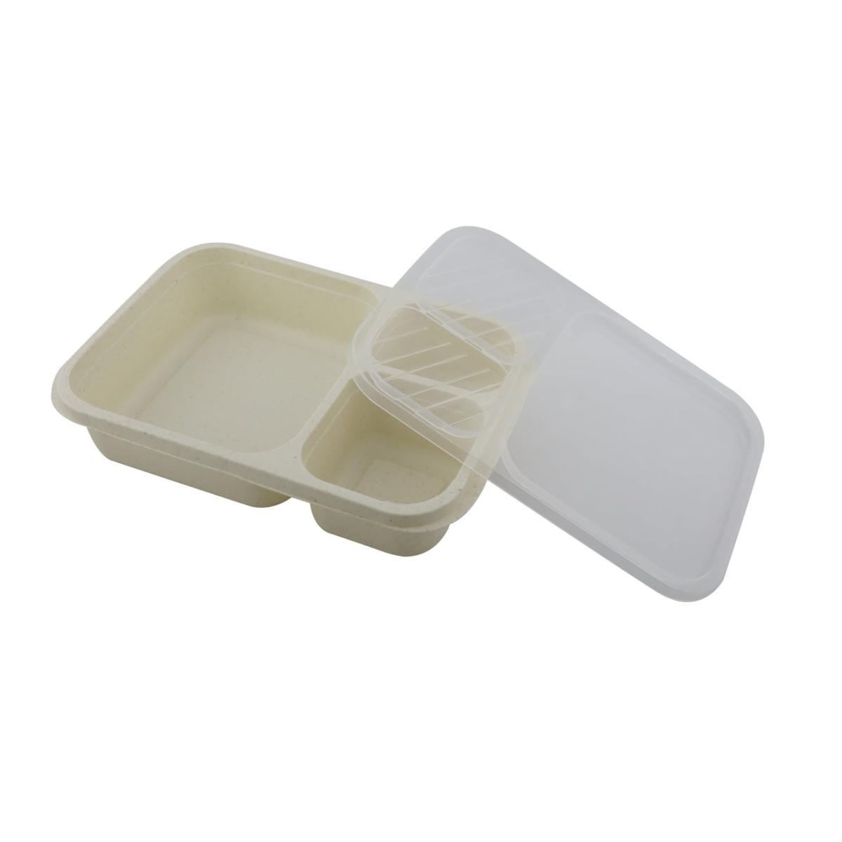 Lonchera portacomida Plastica Con 3 Compartimientos