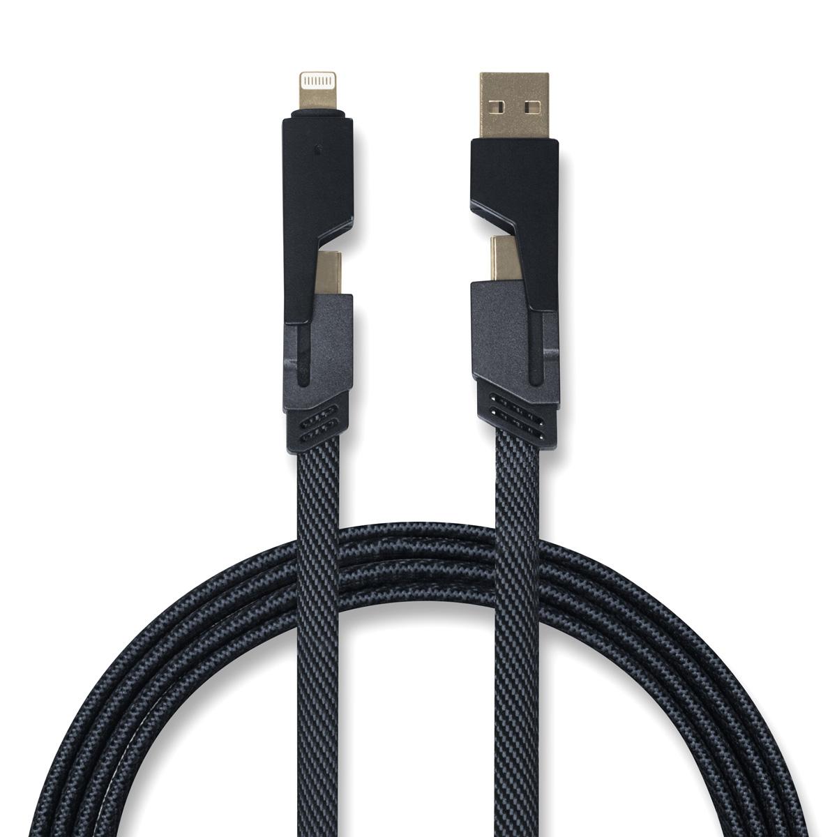 Cable de carga rapida 4 en 1 Nopus USB y USB-C