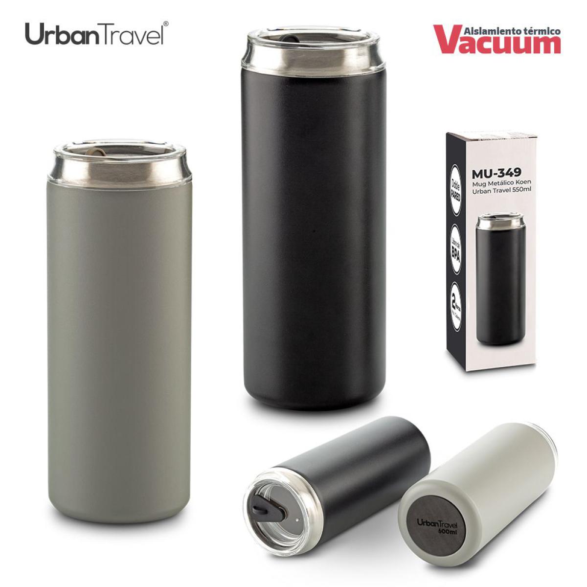 Mug Metalico Koen Urban Travel 600ml