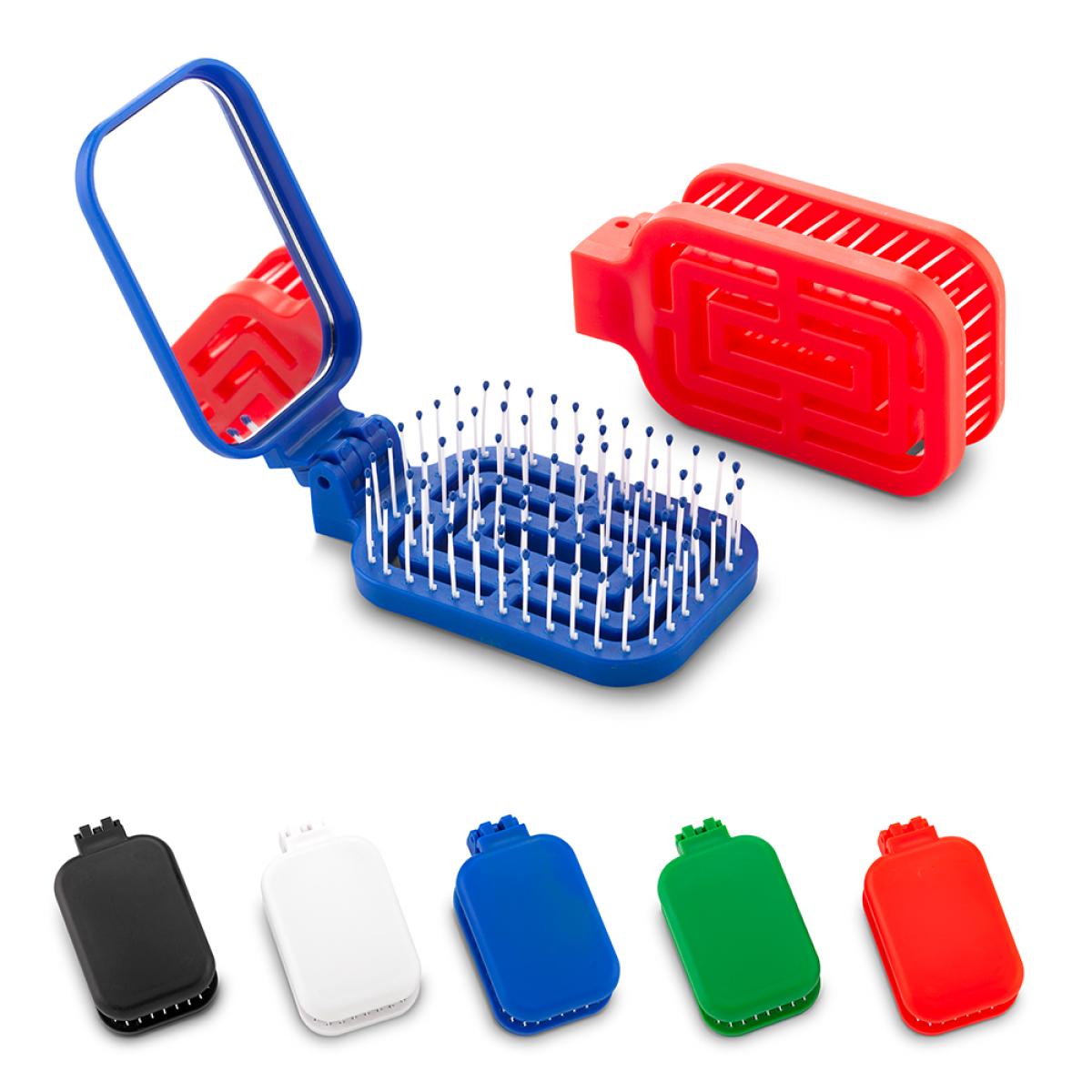 Practico Cepillo Con Espejo Plastico Ulys