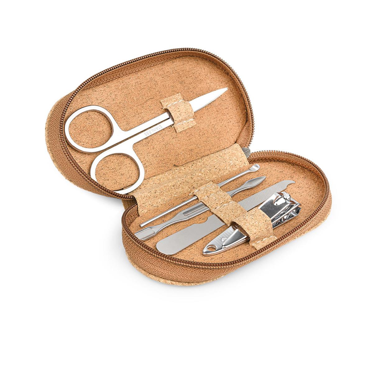 Set Manicure Cremallera Venus en Corcho