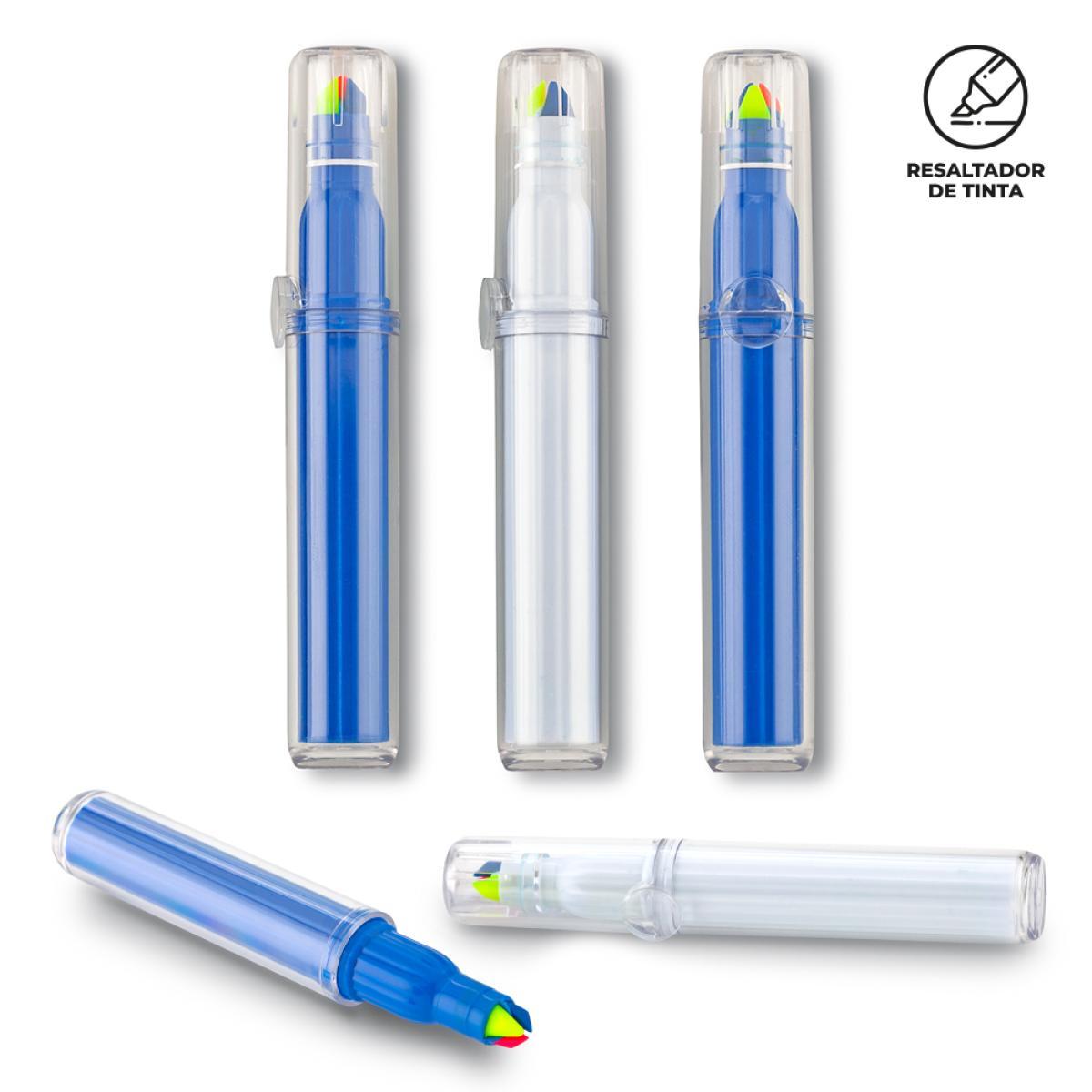 Resaltador Triple con 3 Colores Diferentes