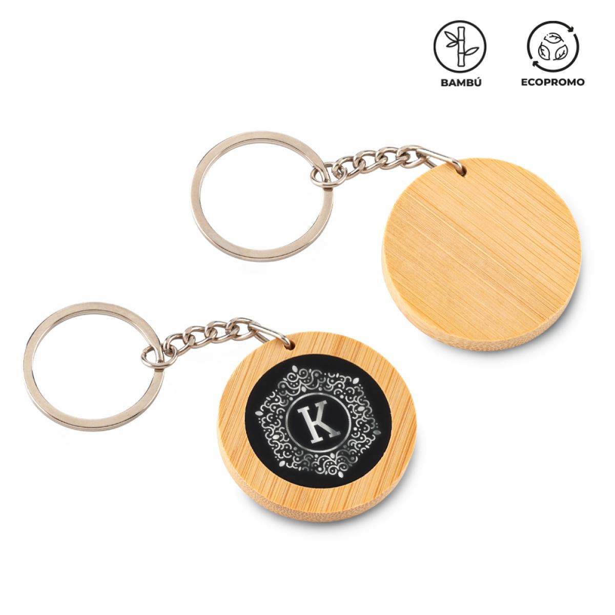 Llavero Bamboo Round Nuevo