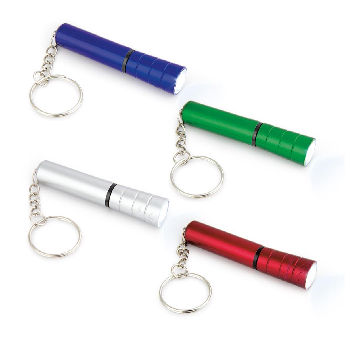 Linterna Metalizada Ankara  con Argolla para Llavero