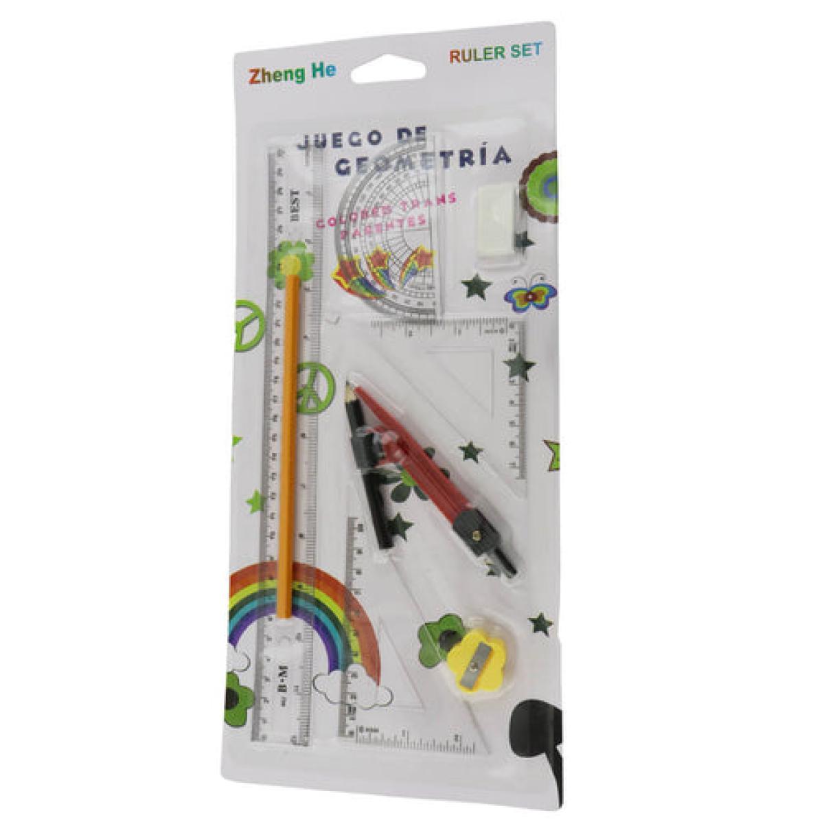 Set escolar con cartuchera, libreta y útiles básicos