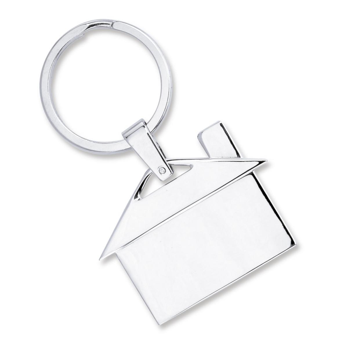 Llavero Silver Metalico Con Forma De Casa