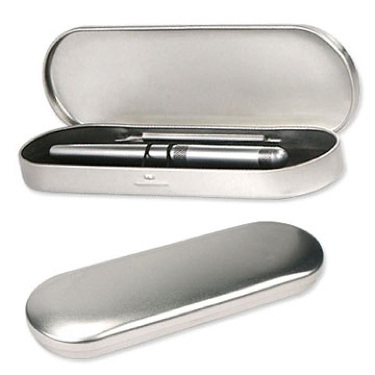 Estuche En Aluminio Para Boligrafo Sencillo O Doble