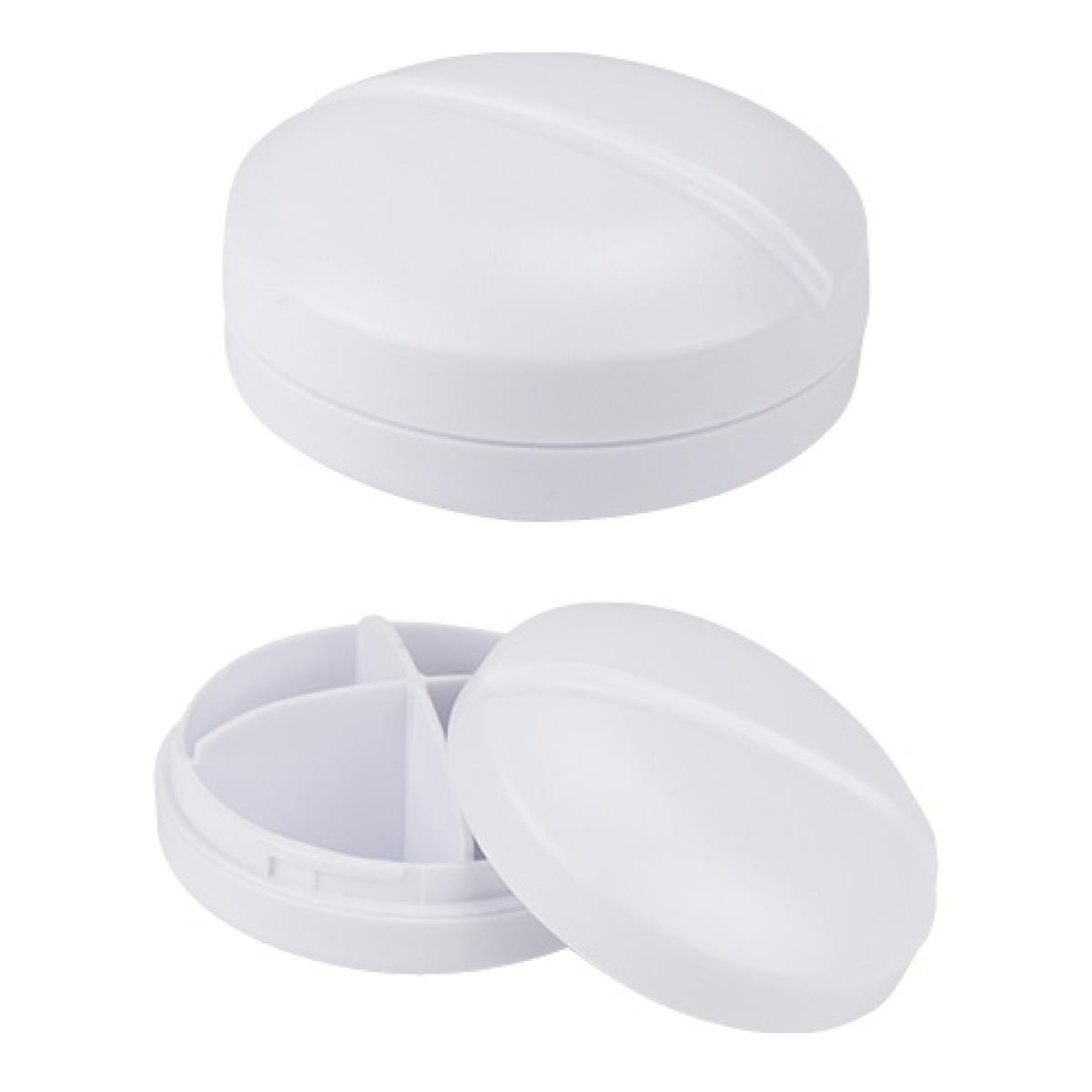 Pastillero Pildora Plastico 4 Compartimientos 6 Cm