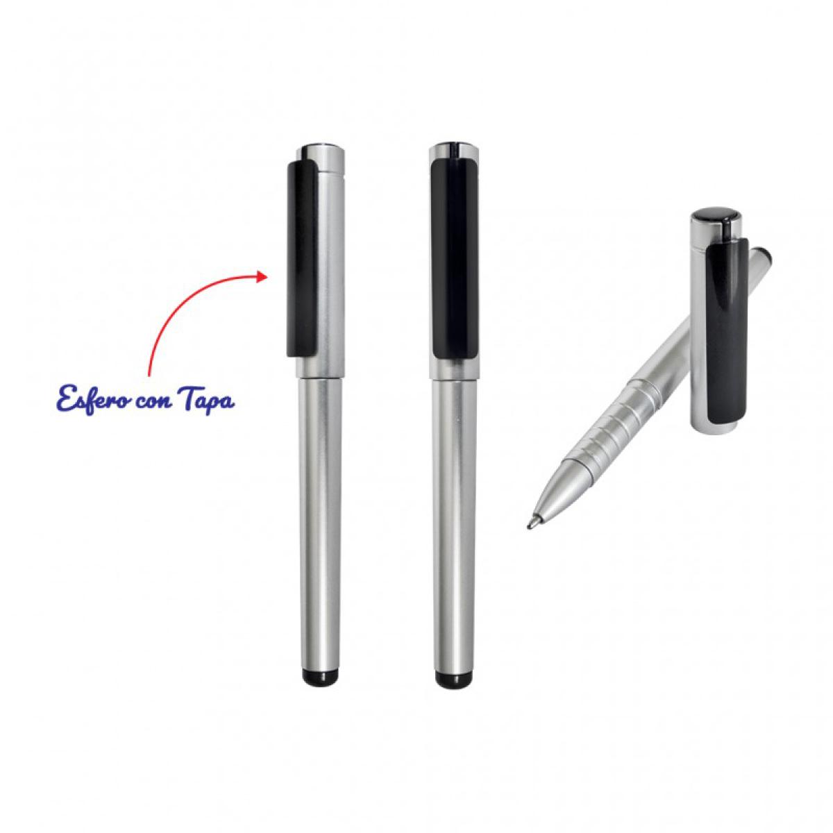 Esfero Boligrafo Paris con tapa y Clip Brillante