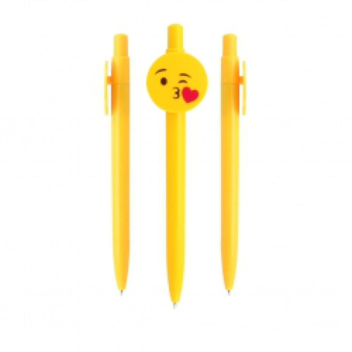 Esfero Boligrafo Emoji Beso Estampado en el Clip